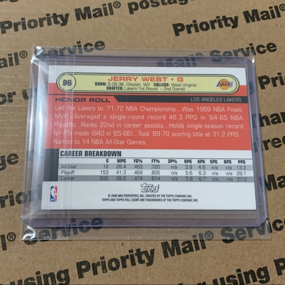 Jerry West ‘06 Topps Card - Picture 6 of 6